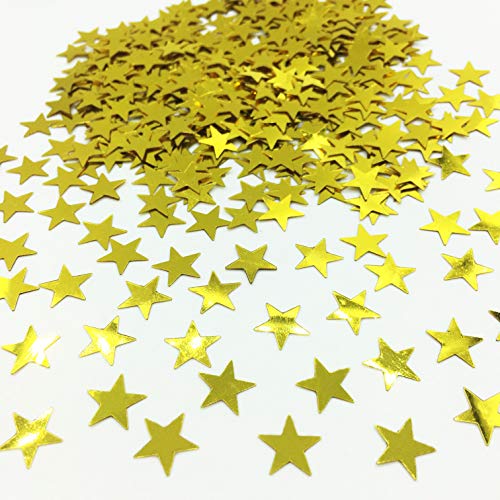 Gold Star Metallic Foil Confetti Sprinkles for Wedding/Birthday/Festival Party Decorations 1.5OZ FunPartyArt Gold Star Metallic Foil Confetti Sprinkles for Wedding/Birthday/Festival Party Decorations 1.5OZ FunPartyArt